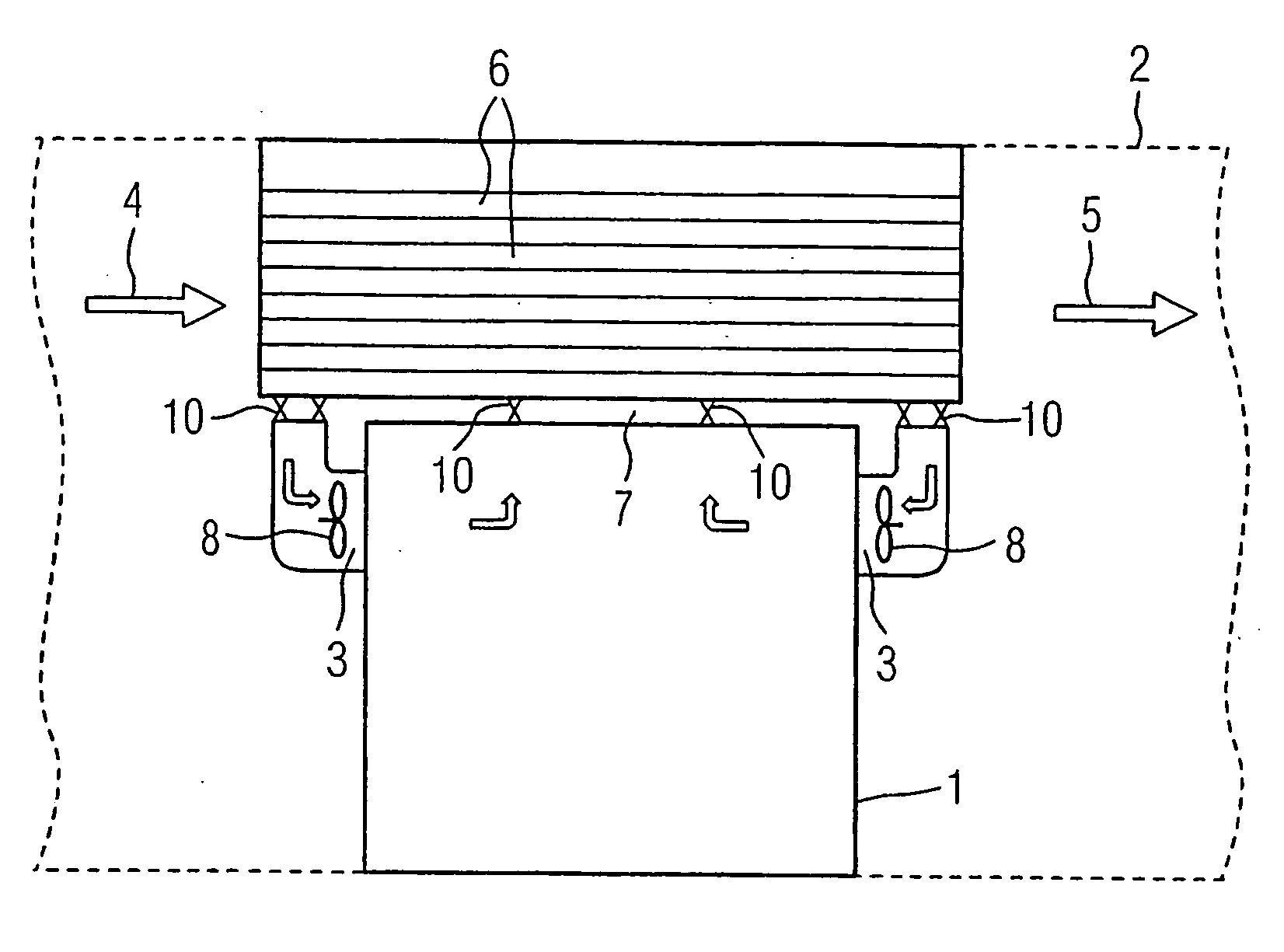 Wind power installation with separate primary and secondary cooling circuits