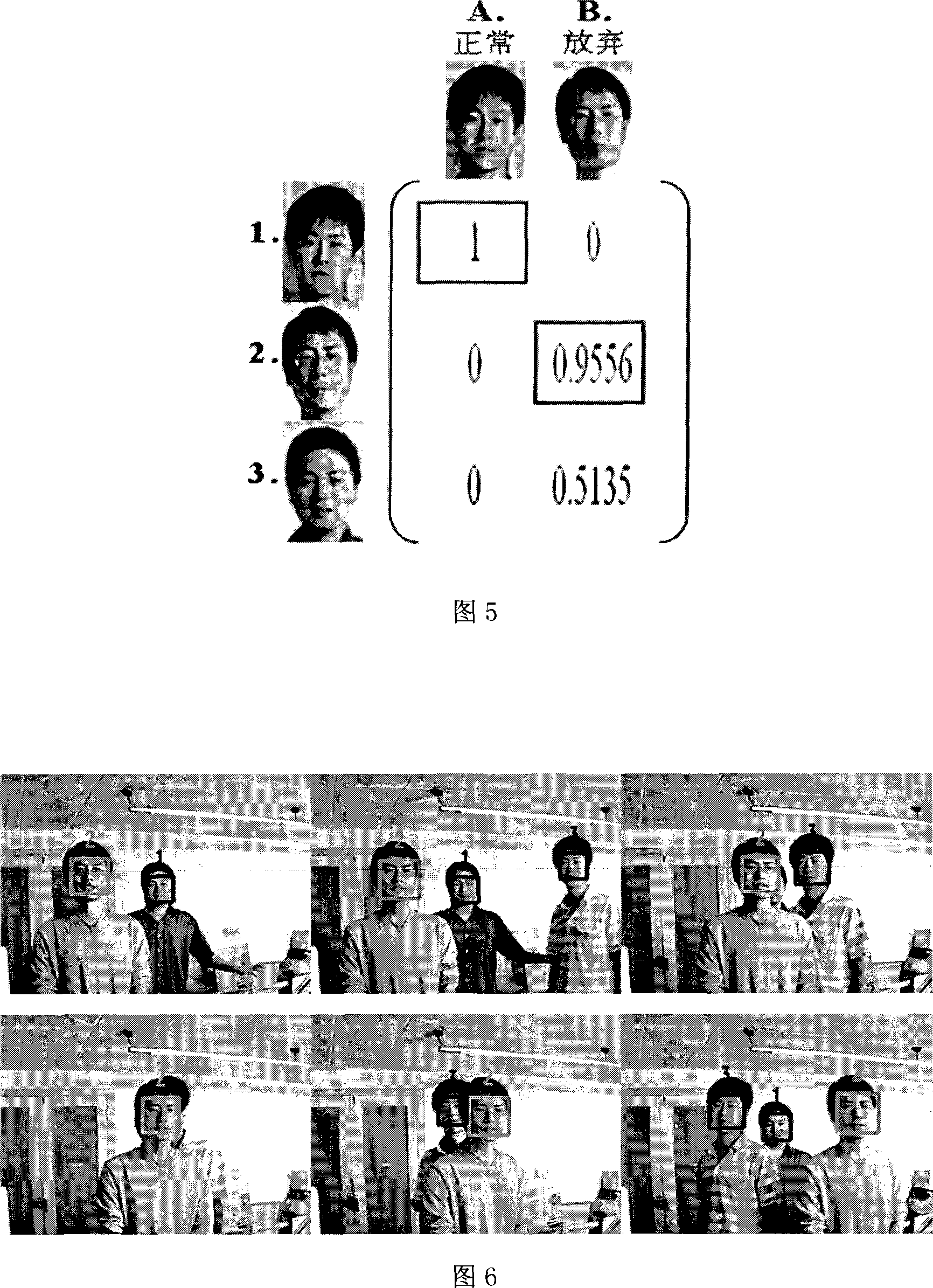 Method for tracing a plurality of human faces base on correlate vector machine to improve learning