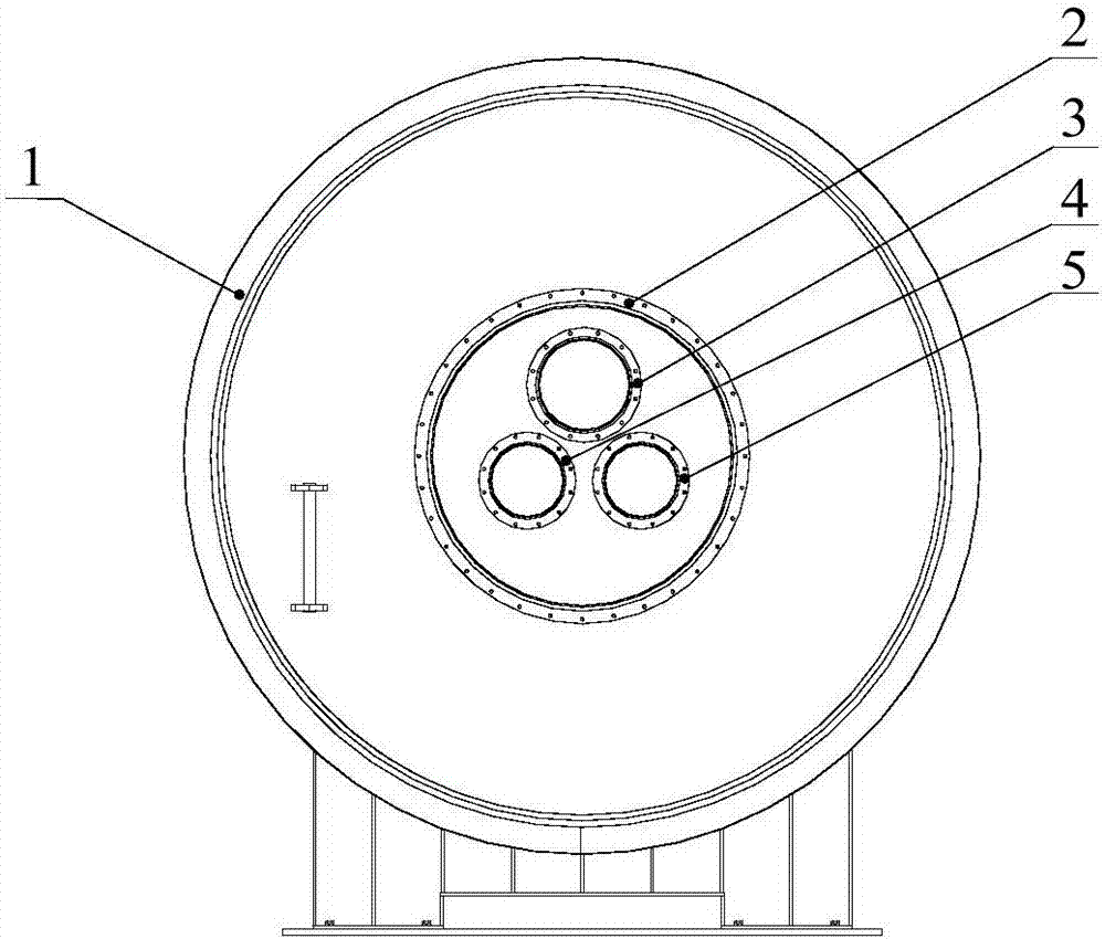 Outboard on-orbit operated ground test method of spacecrafts