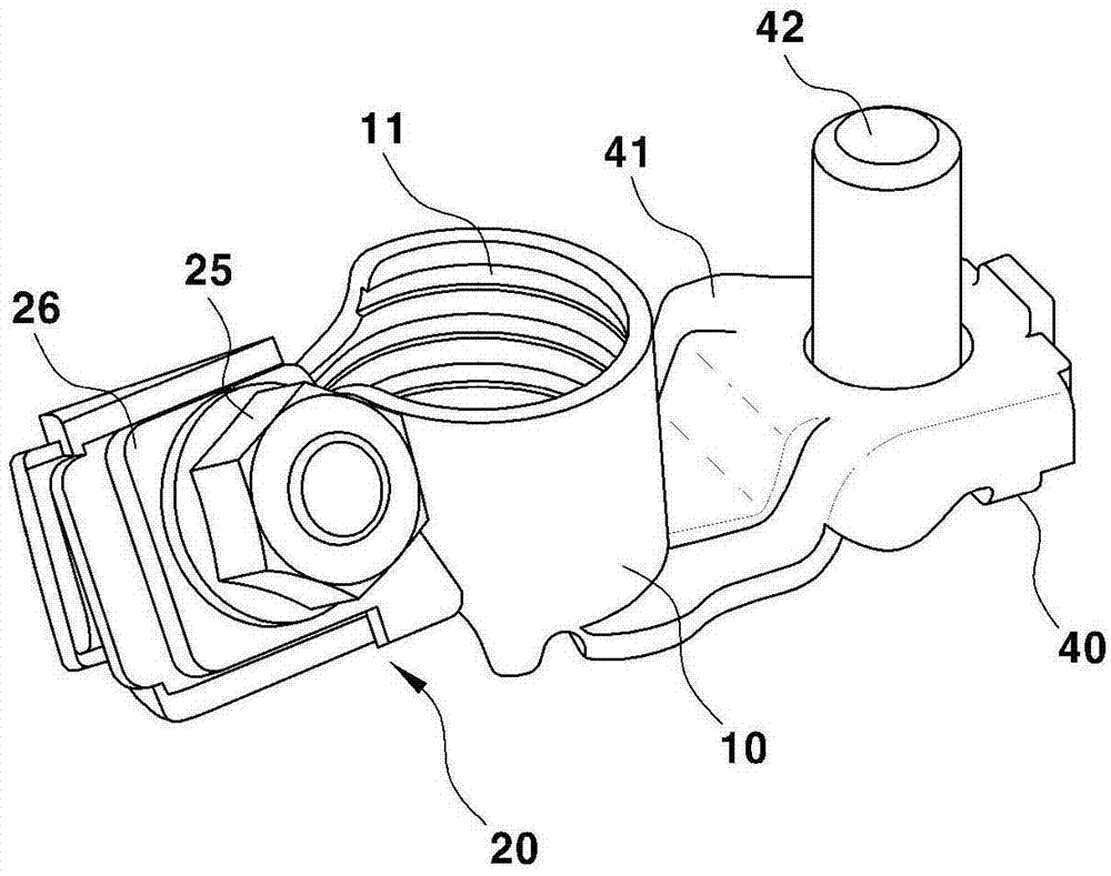 Battery terminal for vehicle