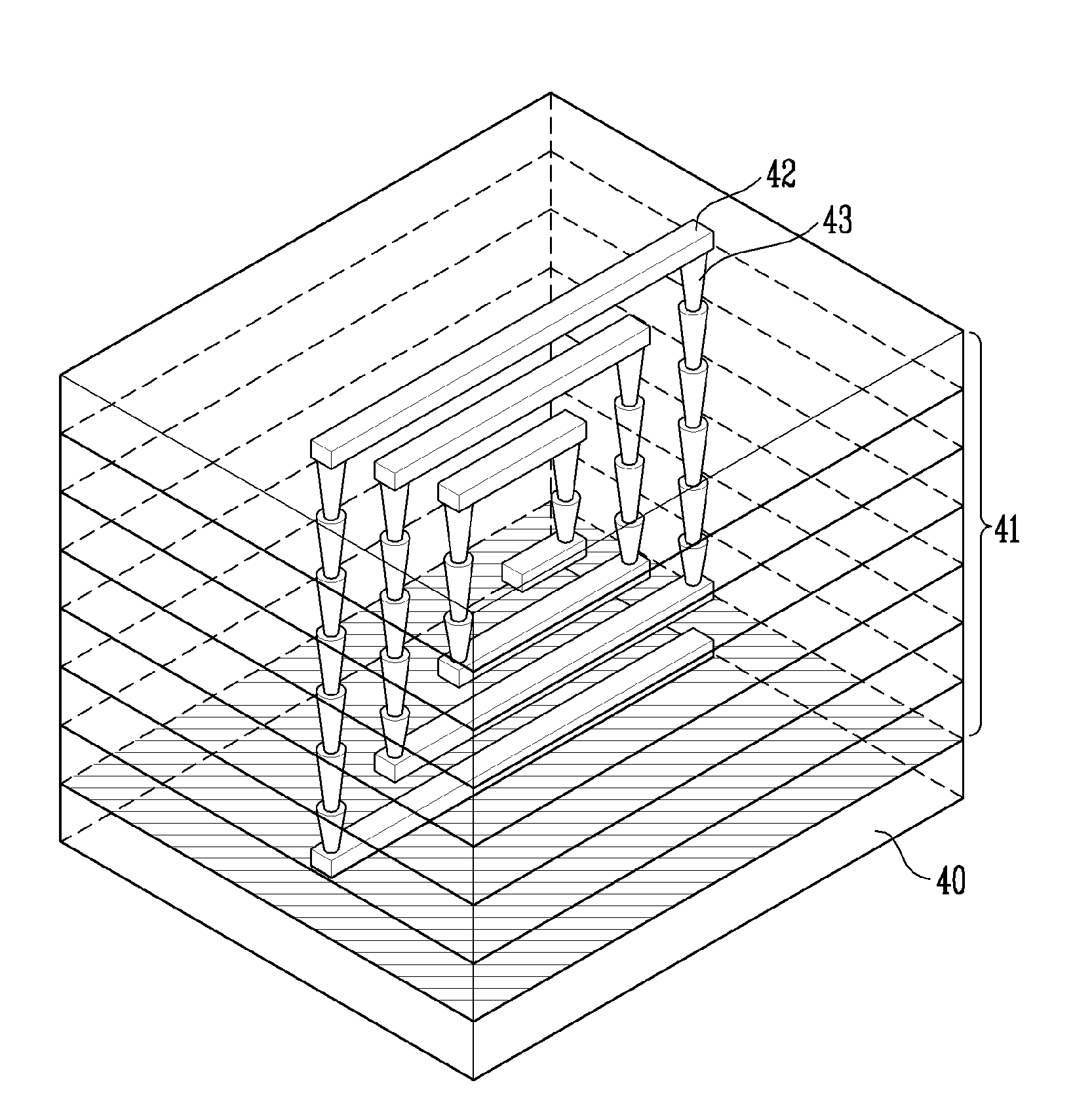 Vertically formed inductor and electronic device having the same