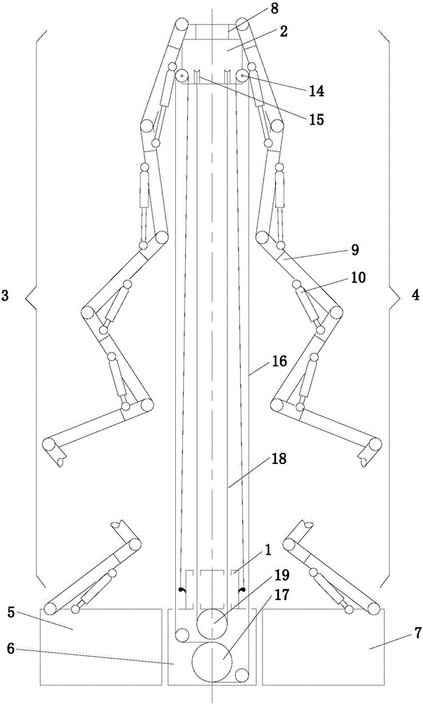 Cable guide elevator high-rise fire bridge