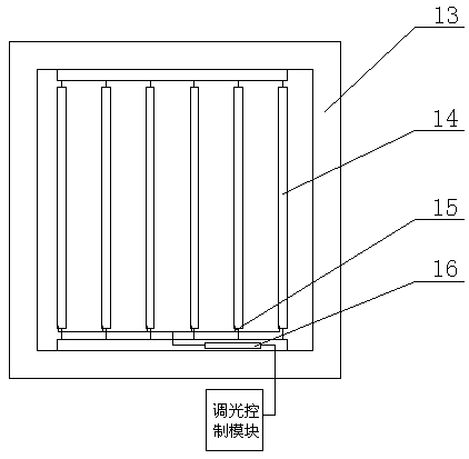 A solar heat gain coefficient detection device and control method for a light-transmitting envelope structure