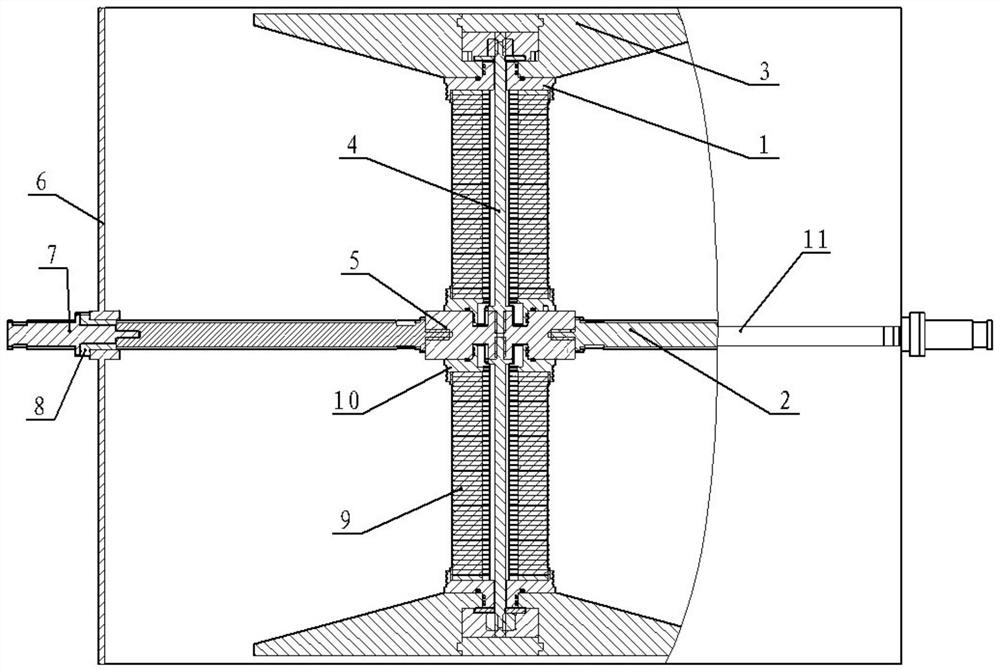 Low-frequency slotted liquid wall coupling transducer for deep water