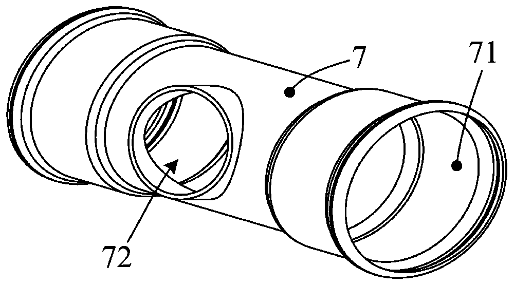 Press-fit three-way body production device and method