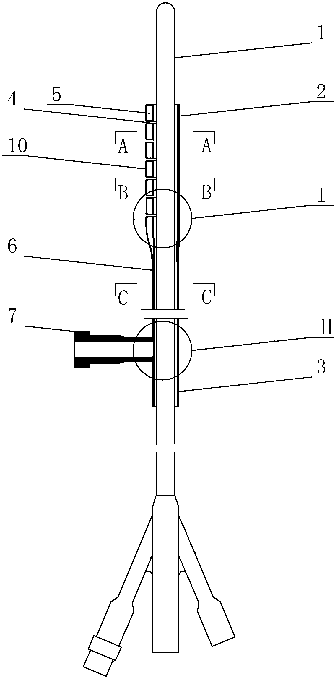 Bend-guided male urethral catheter