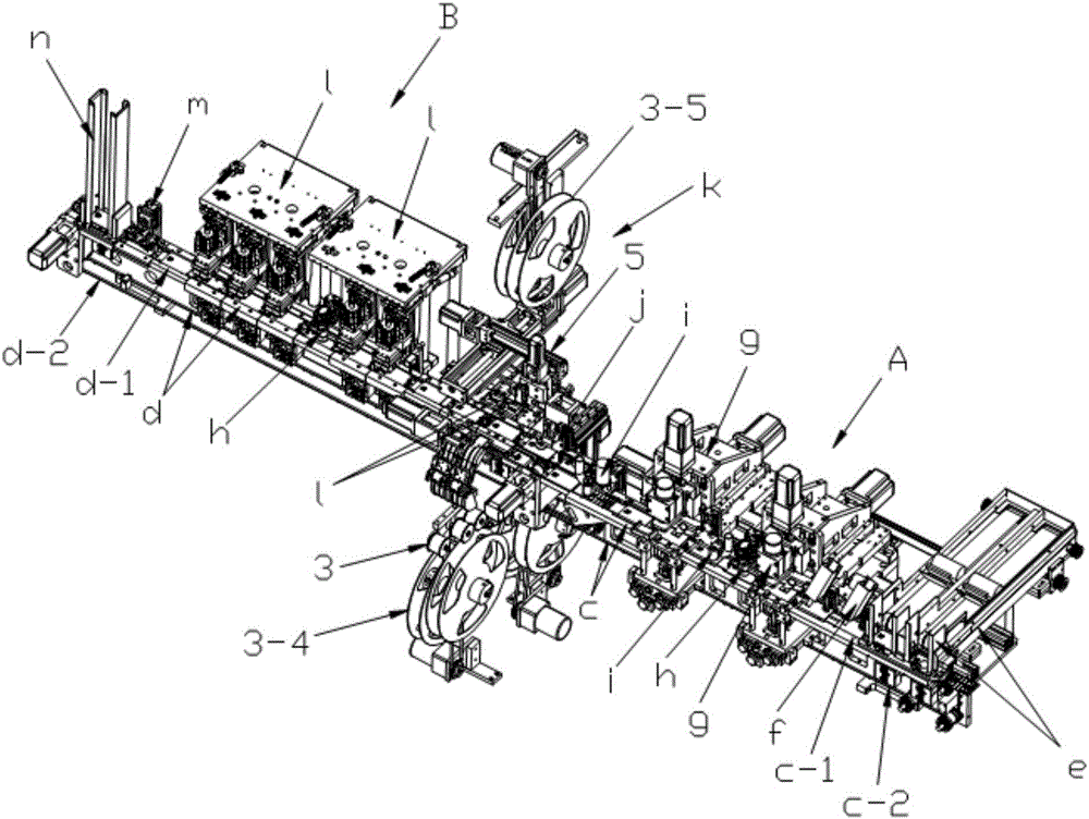 Multi-chip contact type intelligent card slot milling packaging device