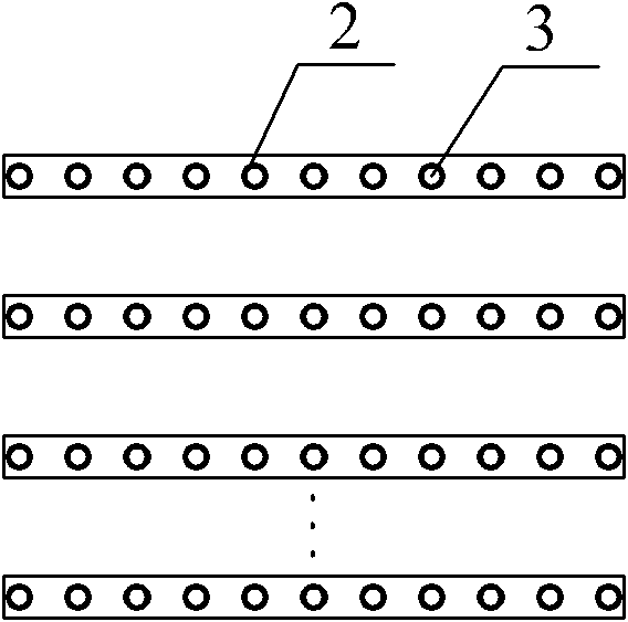 Matrix type dielectric barrier discharge plasma odor processing device