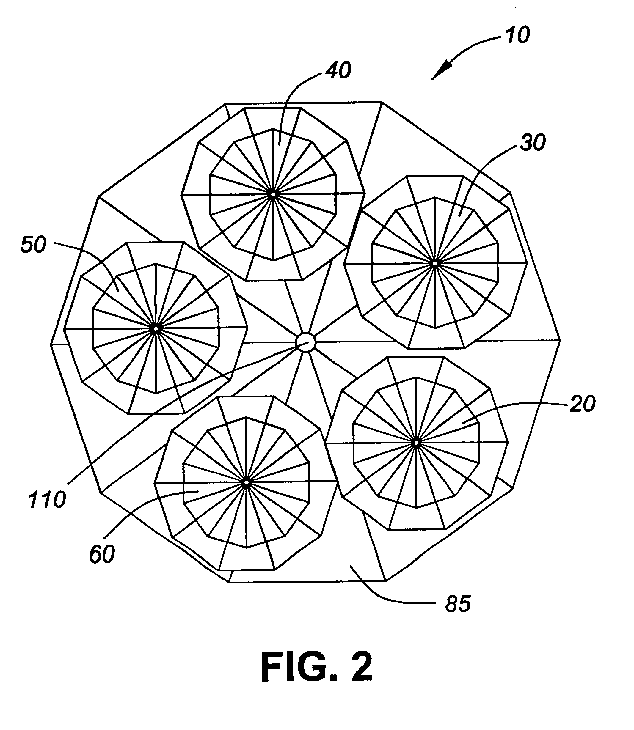 Pentagonal helical antenna array