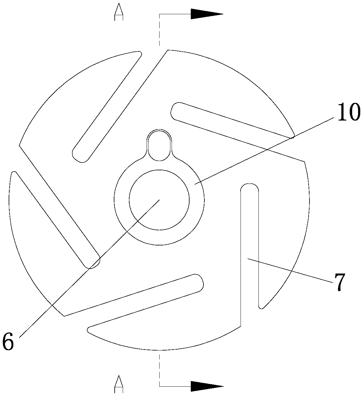 Machining method for graphite blade pump rotor and special clamps thereof