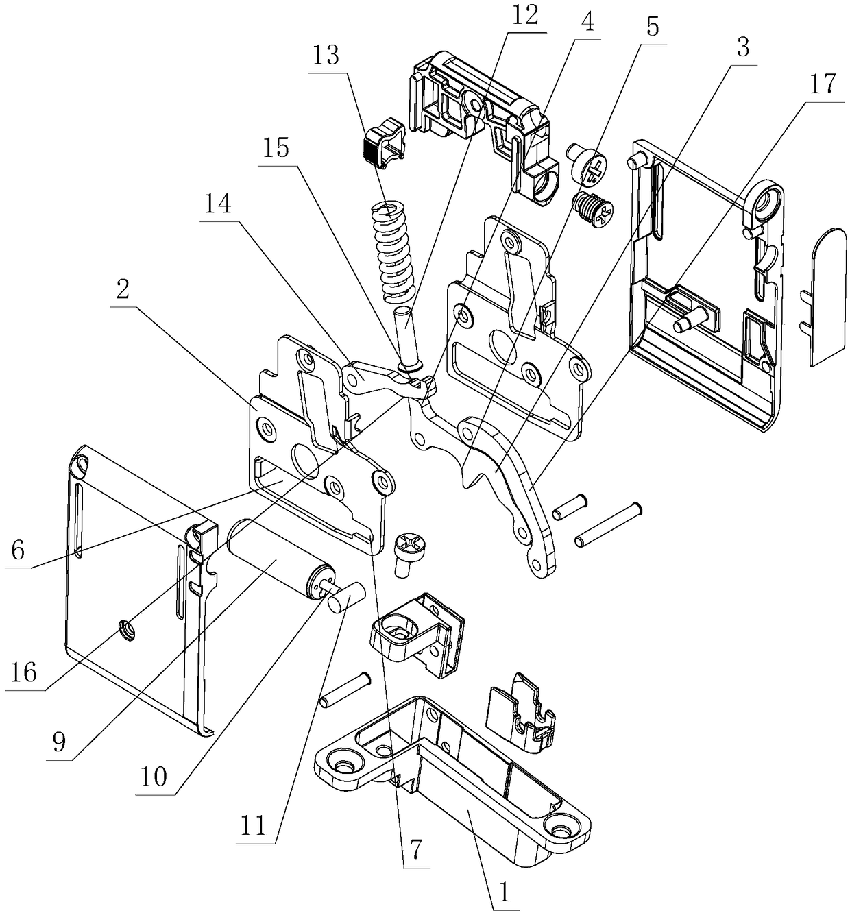 Damping closing structure of buried-type hinge