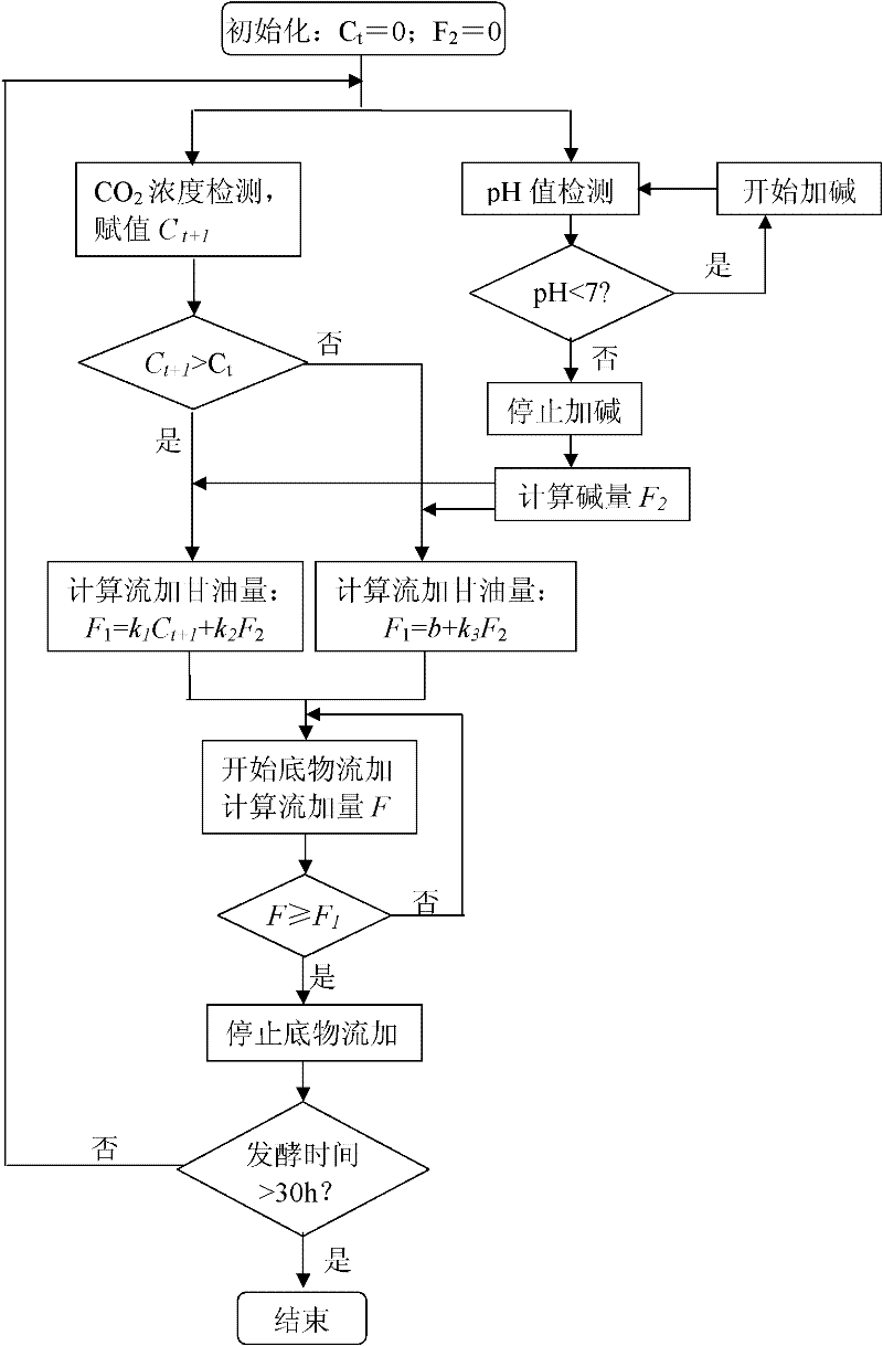 Control method for producing 1,3-propanediol by substrate fed-batch fermentation on basis of growth and metabolism characteristics