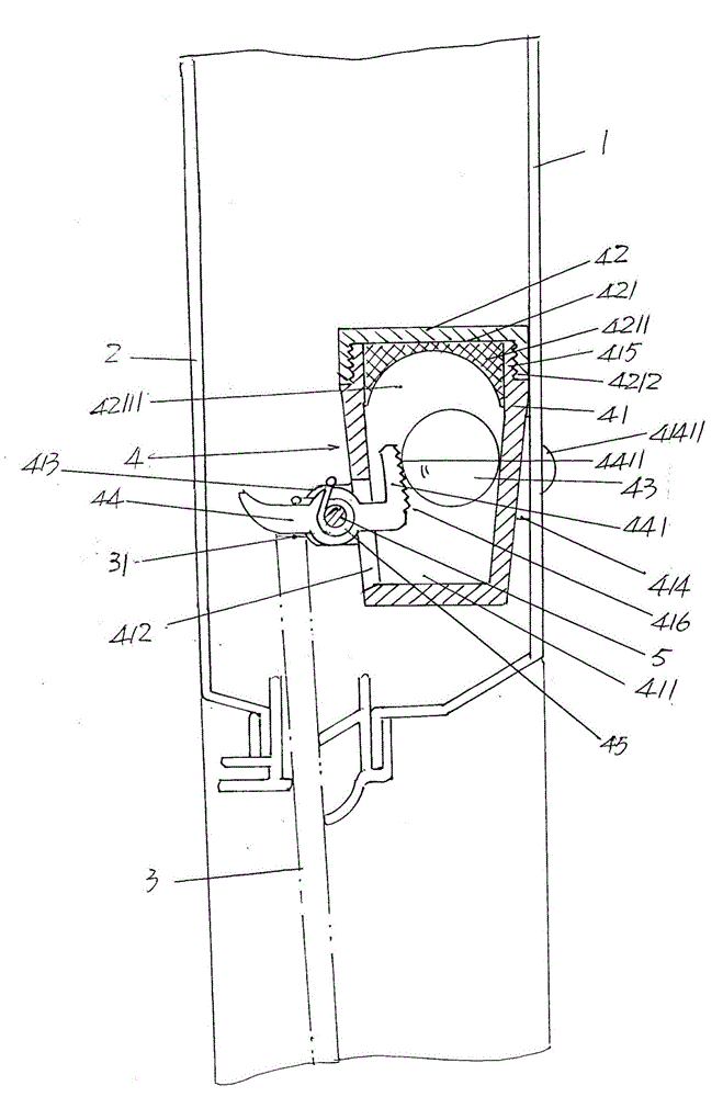 Vehicle door glass locking device