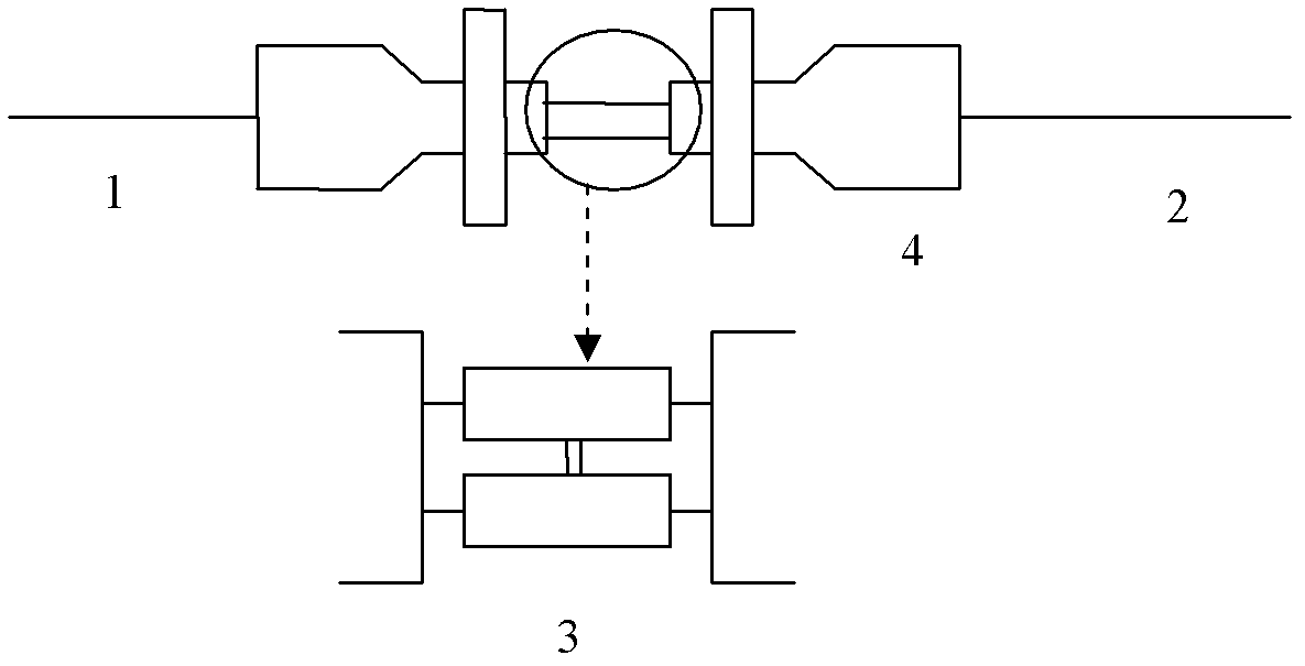 Hollow photon crystal optical fiber-based optical fiber-connected low-pressure gas chamber device