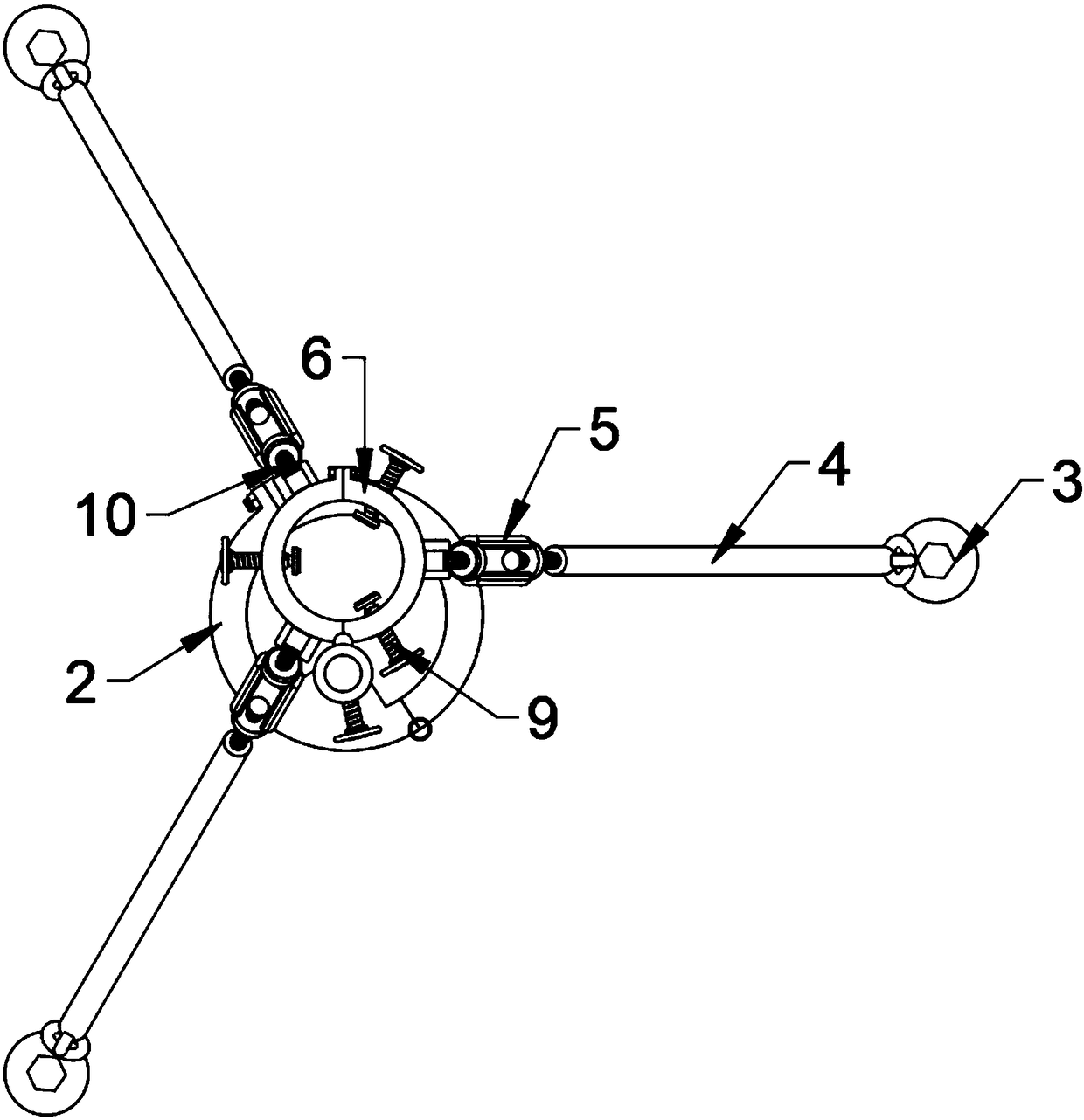 Famous and precious middle-grade seedling anti-falling supporting device for environmental protection