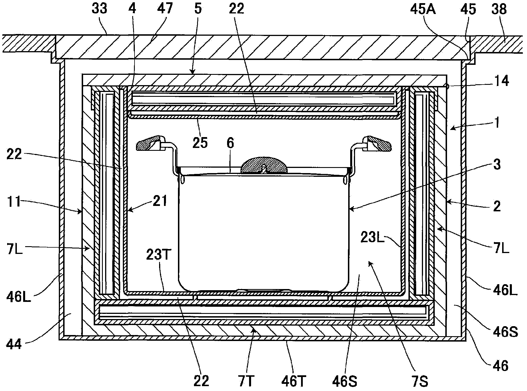 Heat insulation cooking container