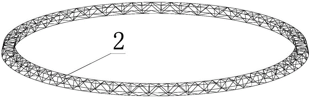 Hyperbolic double-layer reticulated shell steel structure cooling tower