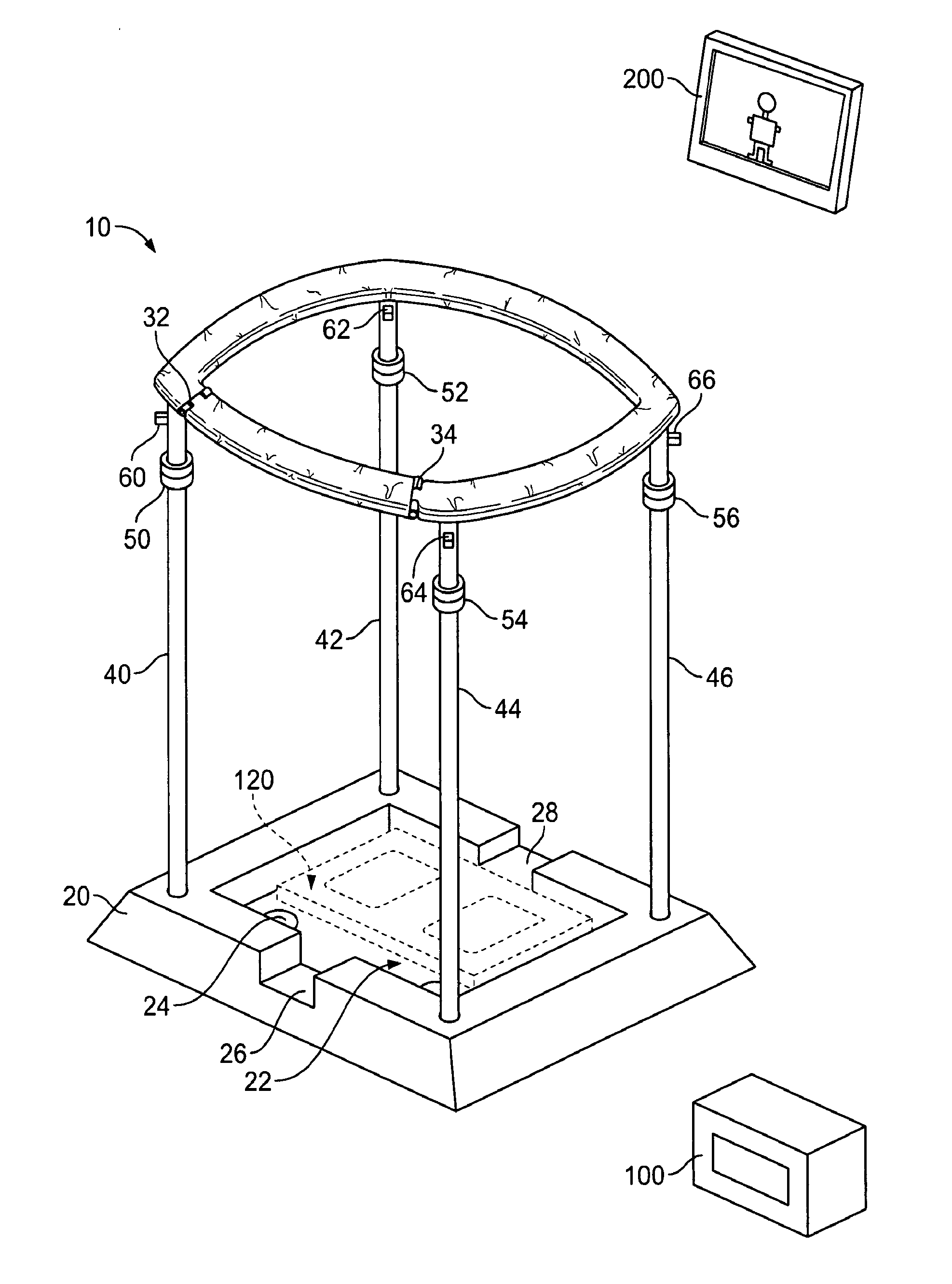 Balance disorder diagnostic or training apparatus