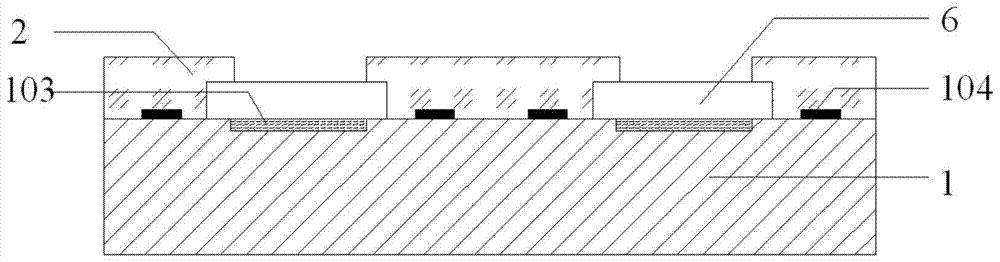 Surface sensor chip packaging structure and manufacturing method