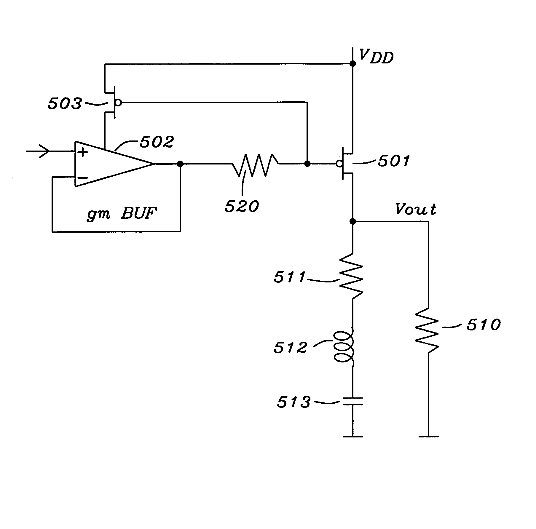 Frequency compensation scheme for low drop out voltage regulators using adaptive bias