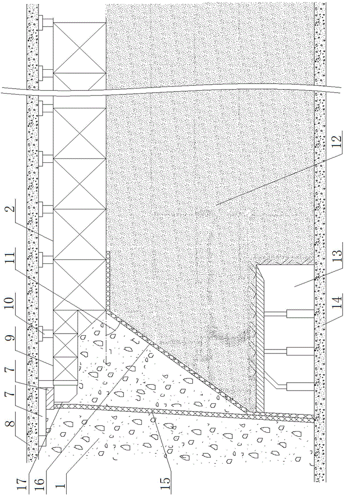 Full-height roof support method in ultra-thick coal seam mining