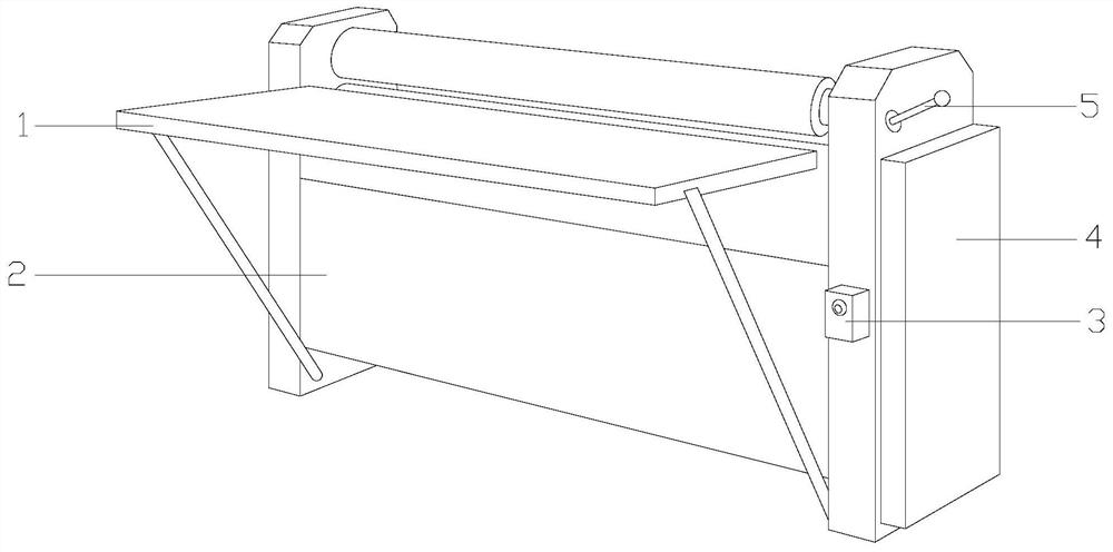 A glue brushing device for carton assembly using pressure gluing