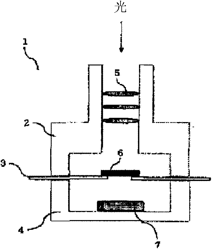 Near-infrared cut filter and device including near-infrared cut filter