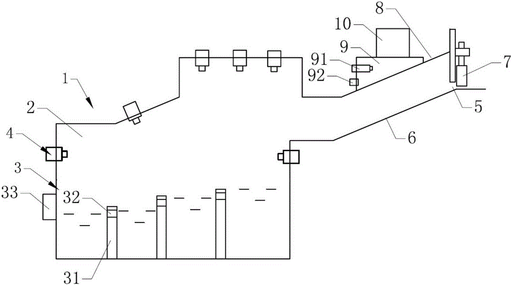 Melting furnace for byproduct industrial salt treatment and treatment method