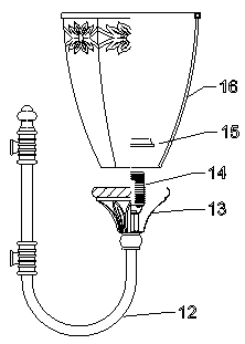 Combined ceiling lamp with music playing function