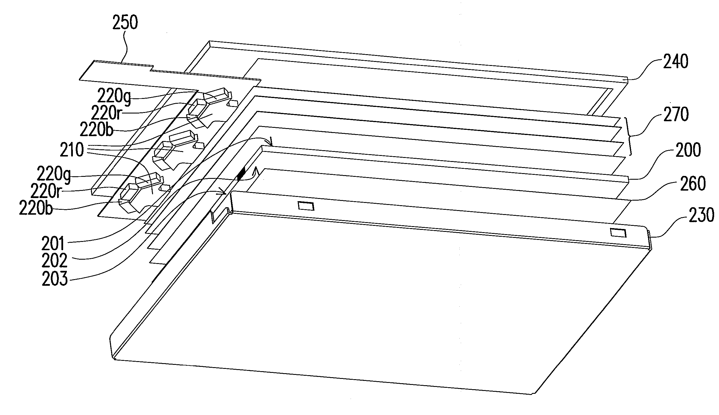 Side type backlight module