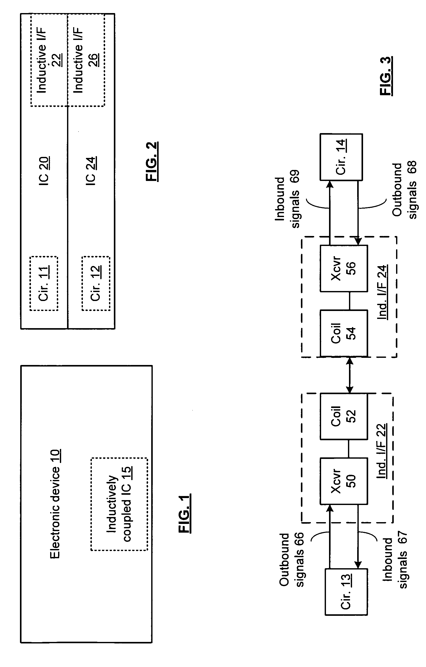 Inductively coupled integrated circuit with near field communication and methods for use therewith