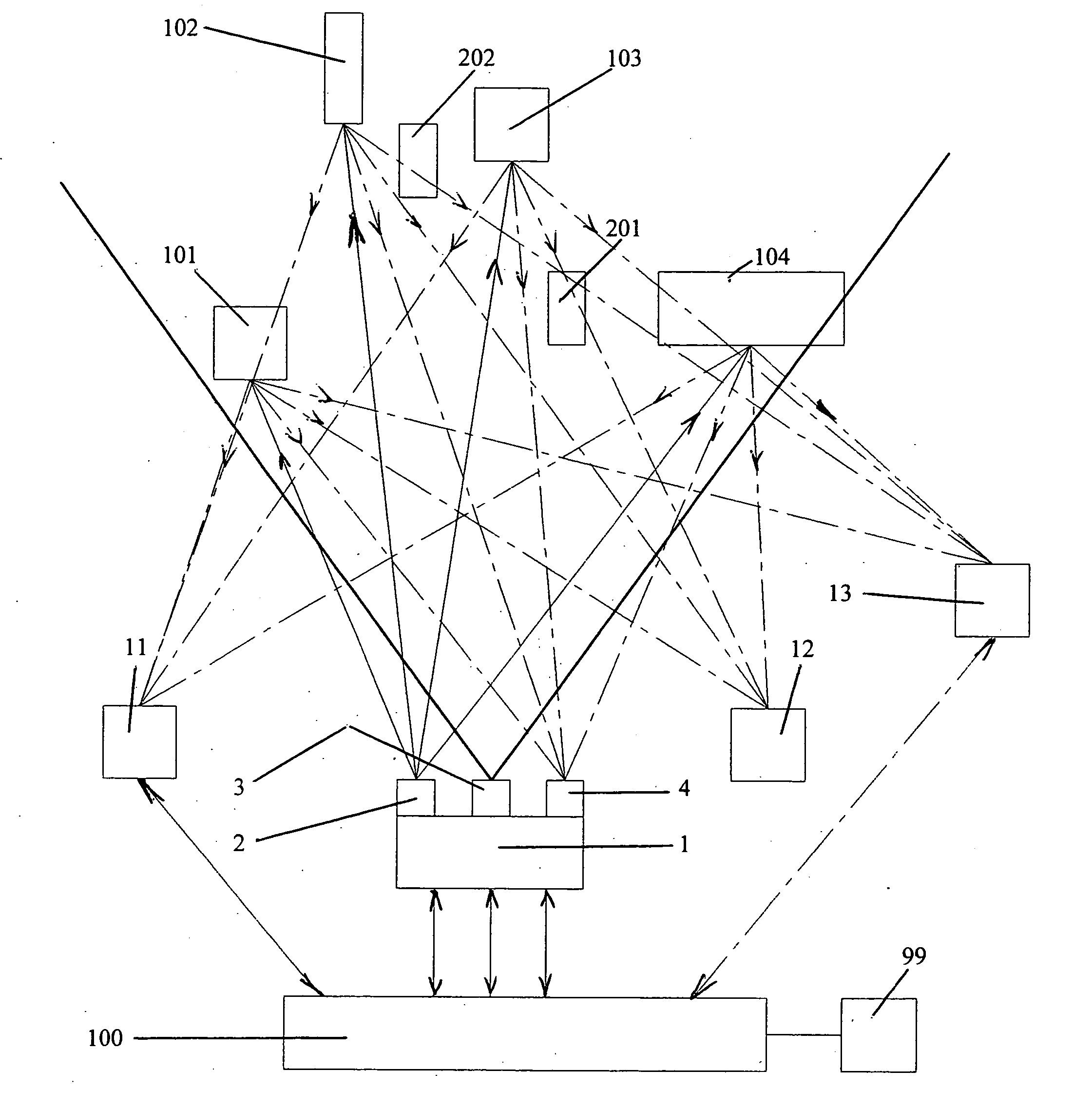 Computerized simultaneous laser marking and targeting system