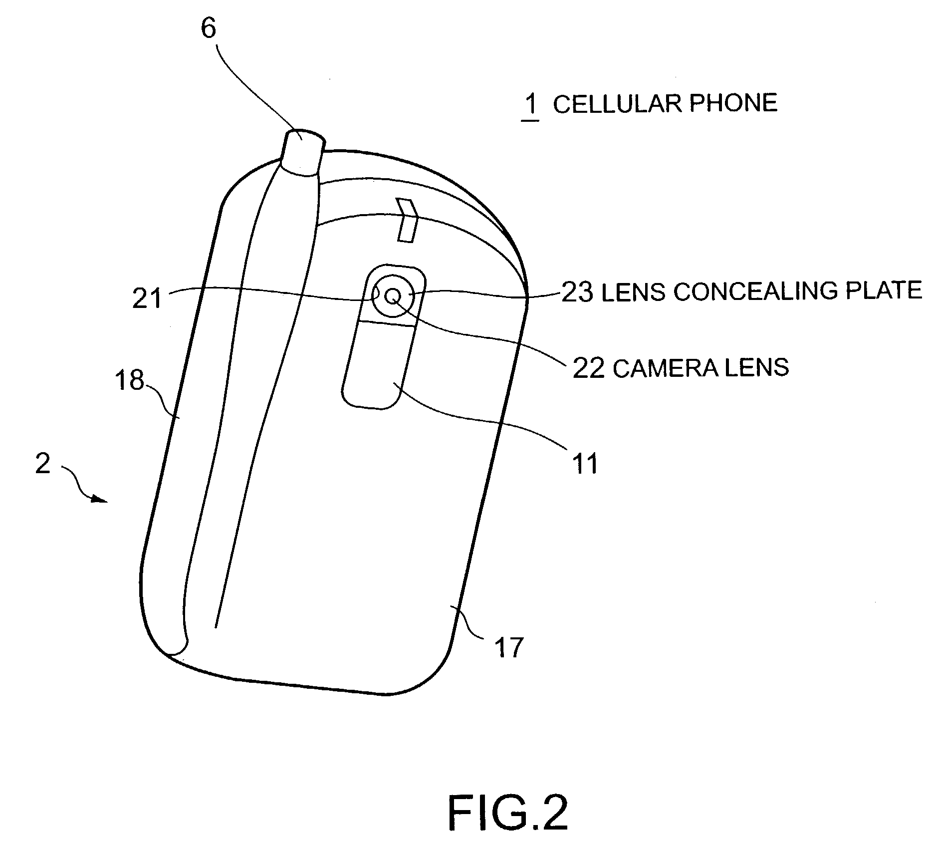 Portable electronic equipment having a photographic function and a concealable lens