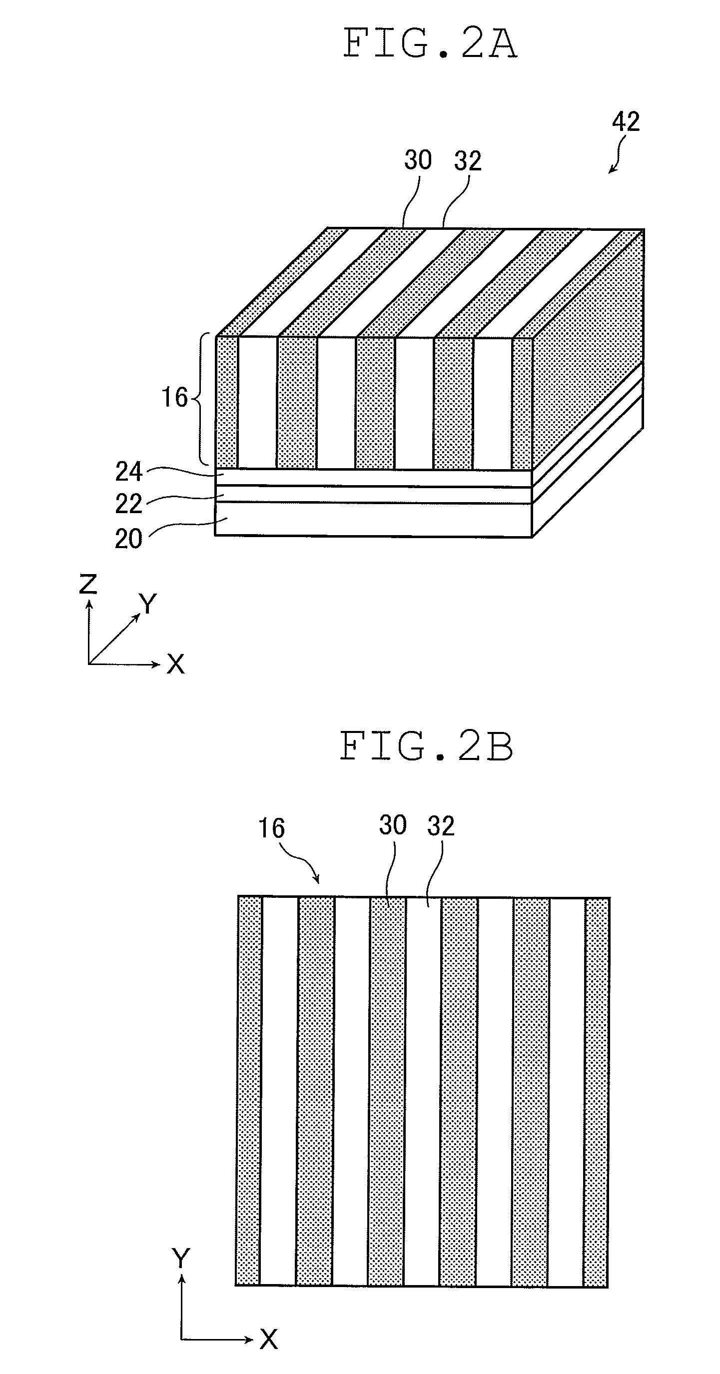 Microphase-separated structure on flexible substrate, and method of manufacture thereof