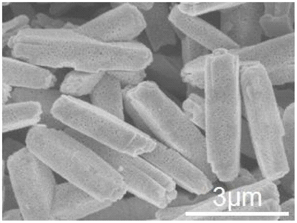 Method for massively preparing mesoporous BiVO4/Bi2O3 composite micro-rod p-n heterojunction photocatalyst