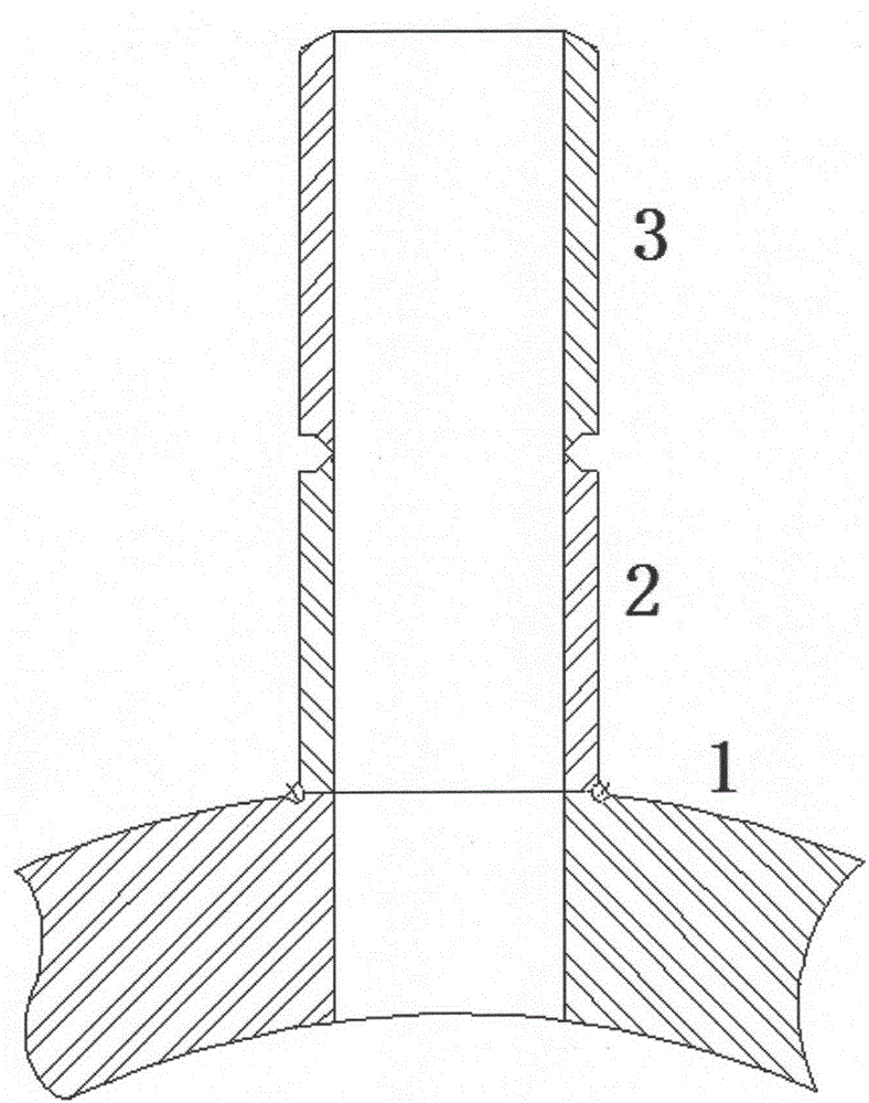 Header of ultra supercritical boiler unit at 700 DEG C