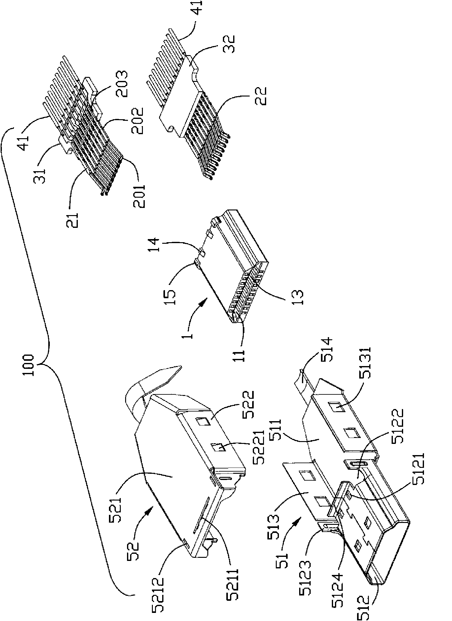 Cable connector component and manufacturing method thereof