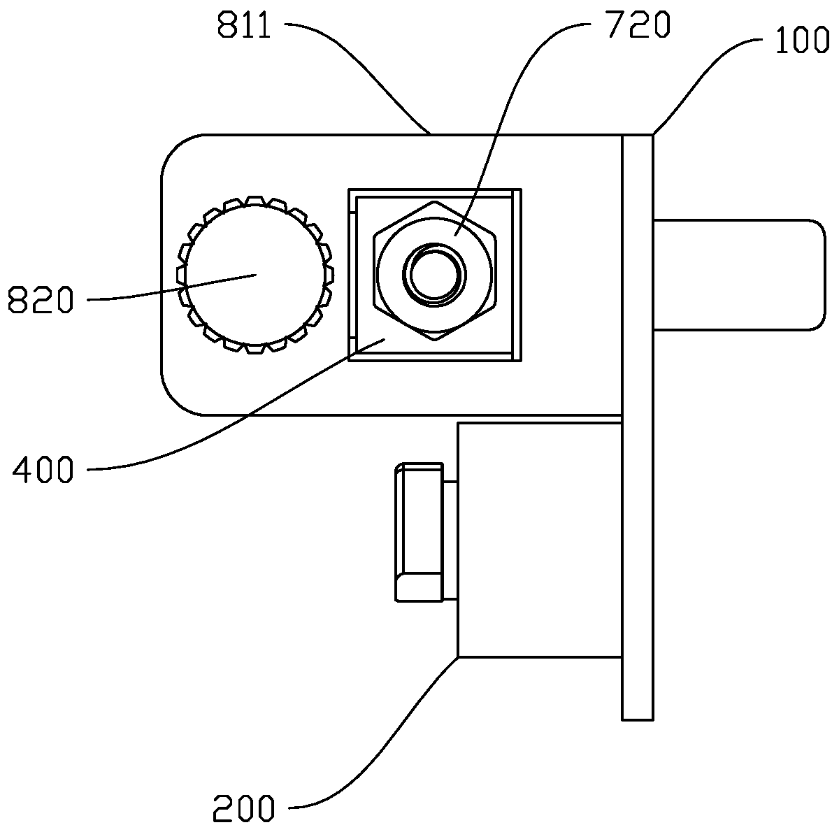 Elevator door lock meshing length measuring device and method