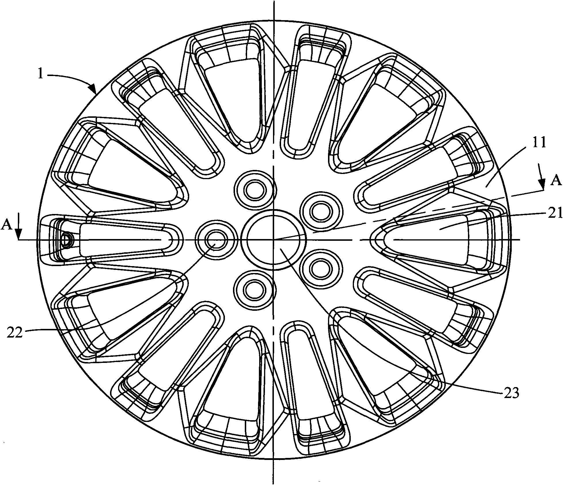 Manufacturing process of aluminum alloy wheel