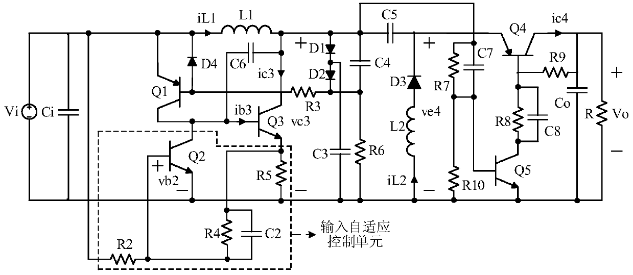 Input adaptive self-excited sepic converter