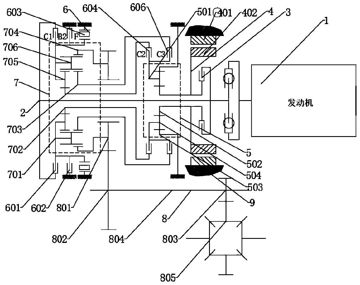 Hybrid power mechanism and automobile