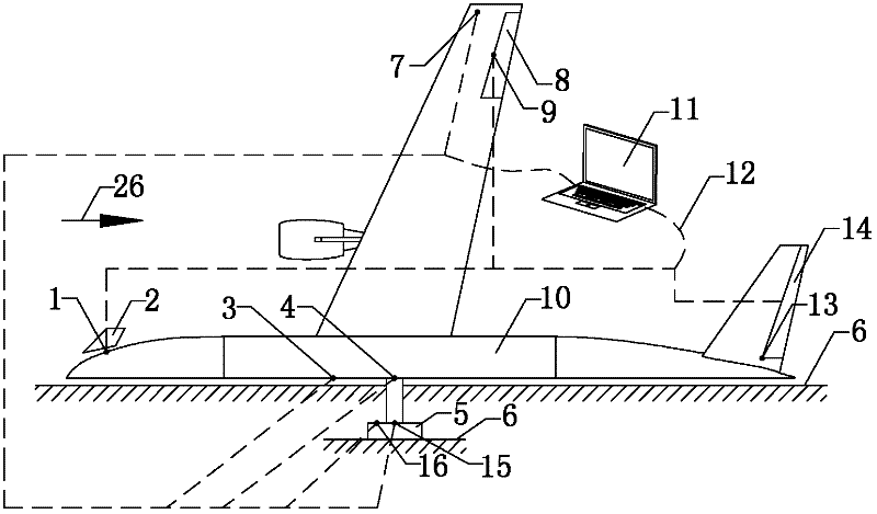 Wind tunnel experiment system for free flight model