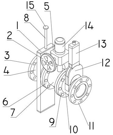 Butterfly device for grading system