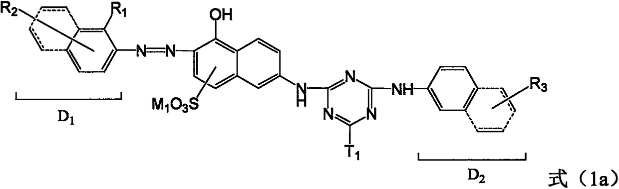 Orange inkjet printing dye mixture, as well as preparation method and application thereof