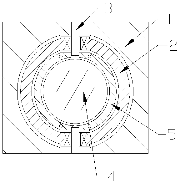 Concealed handle with viewing port