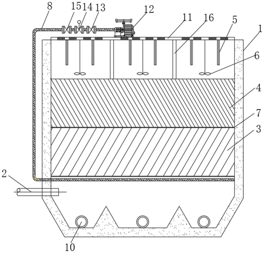 Inclined plate tube-electroflotation and filtration integrated device and sewage treatment method