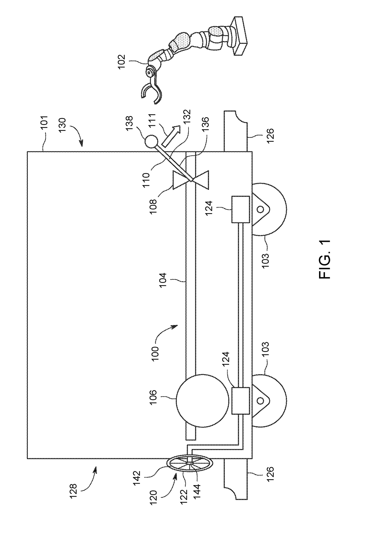 System and method for controlling robotic machine assemblies to perform tasks on vehicles