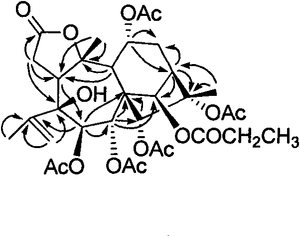 3,4-ring-opening polyacylation grayananes diterpene compound and preparation method thereof