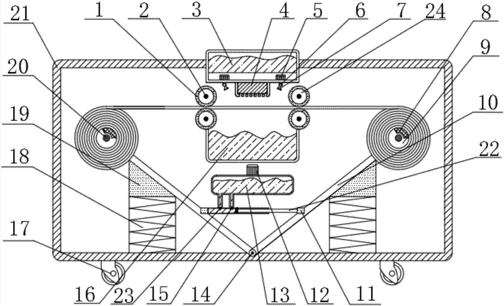 Novel textile fabric ironing device