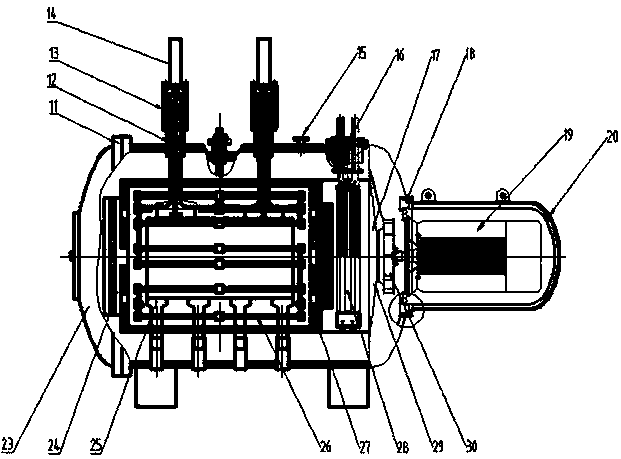 Vacuum sintering furnace for manufacturing self-lubricating work piece